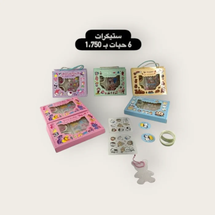 ⁦ستيكرات 6 حبات⁩ - الصورة ⁦1⁩