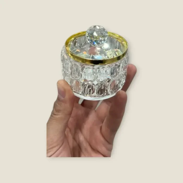 ⁦علبة زجاجية كريستال⁩ - الصورة ⁦1⁩