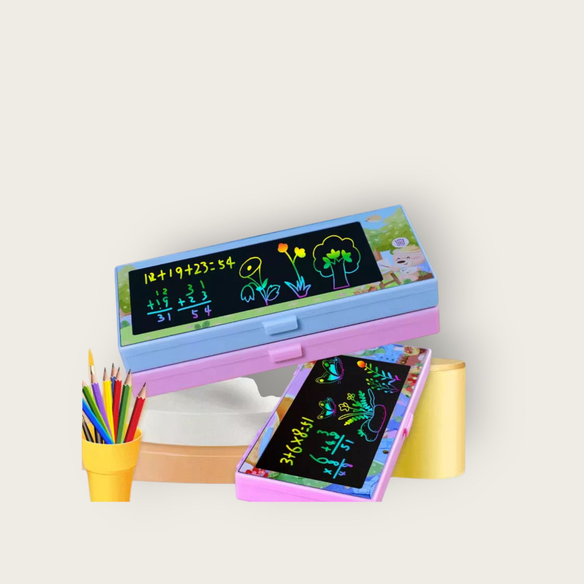 WhatsApp-Image-2025-06-05-a-21.36.25_290bee62-1.webp مقلمة مدرسية ذكية مع سبورة كتابة LCD - الصورة 1