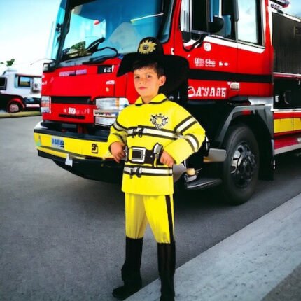 زي رجل اطفاء اصفر