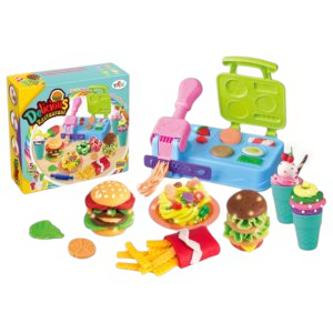 طين مع قوالب البرجر