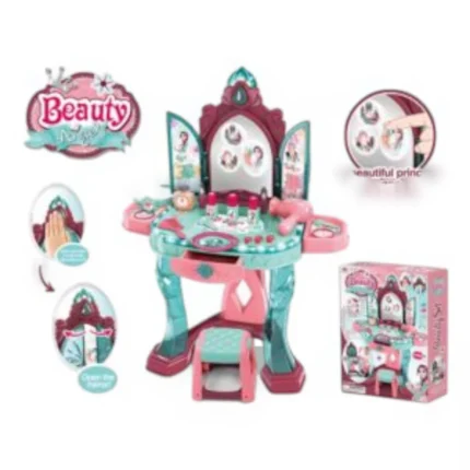 تسريحة الجميلة الصغيرة مع مقعد