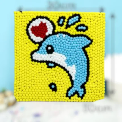 لوحة القطن شكل دلفين