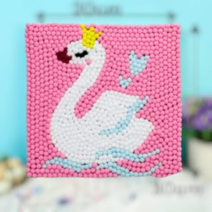 لوحة قطن شكل البجعة