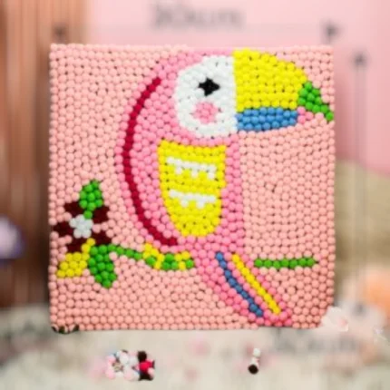 لوحة القطن شكل ببغاء