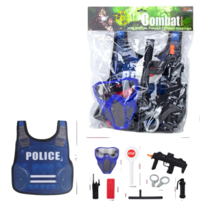 مجموعة ادوات الشرطة مع سترة